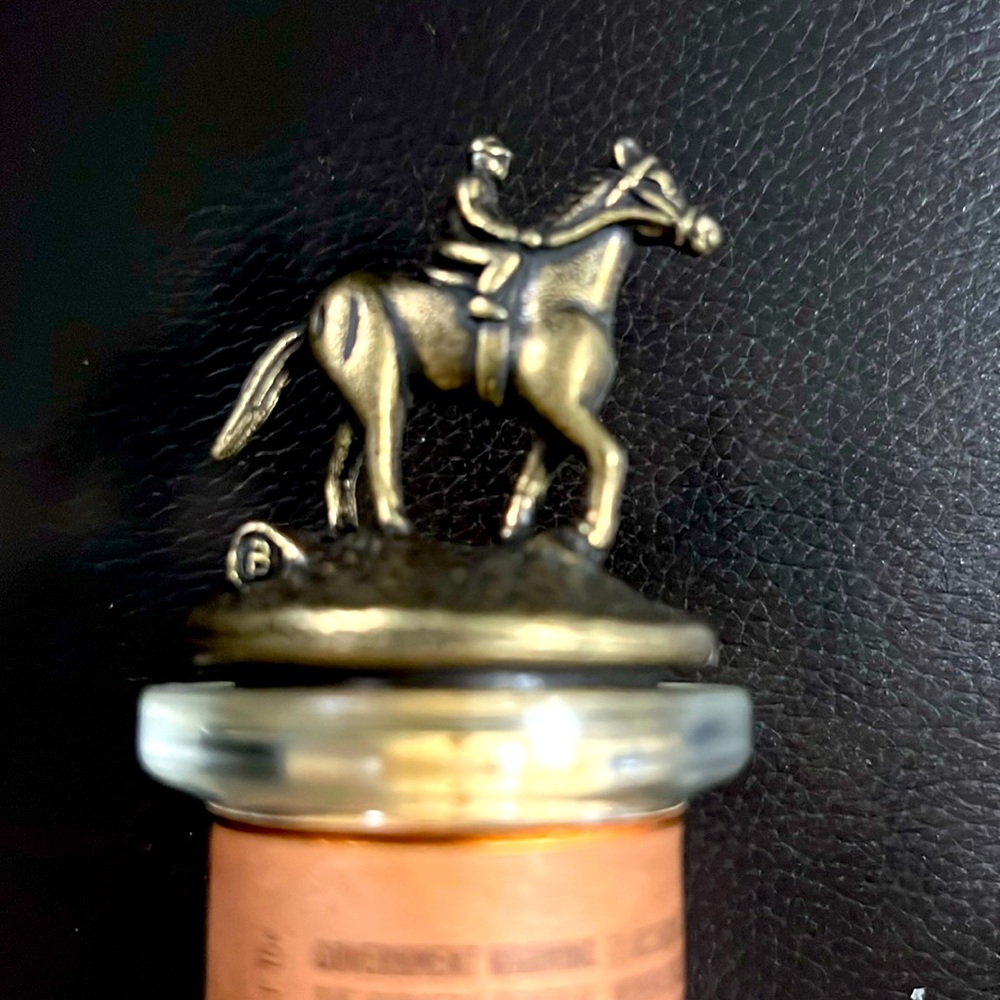 Blanton’s Bourbon Bottle with Horse Cork Hand Written Dates & Serialized